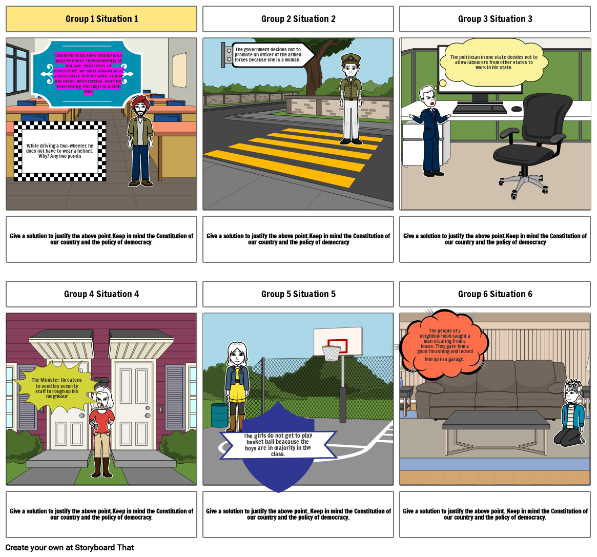 THE INDIAN CONSTITUTION Storyboard by evapearl