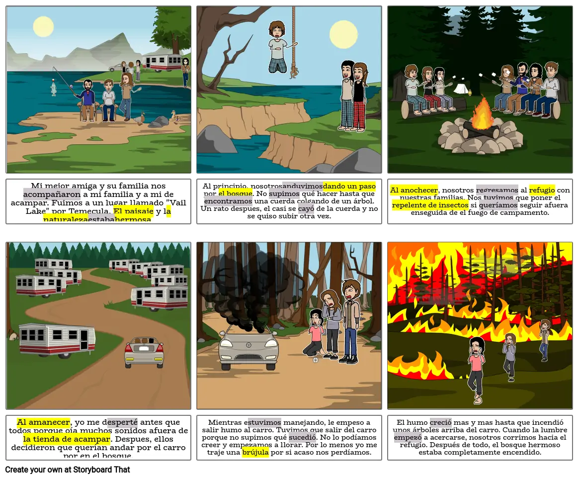 Spanish 3 Comic strip project #1