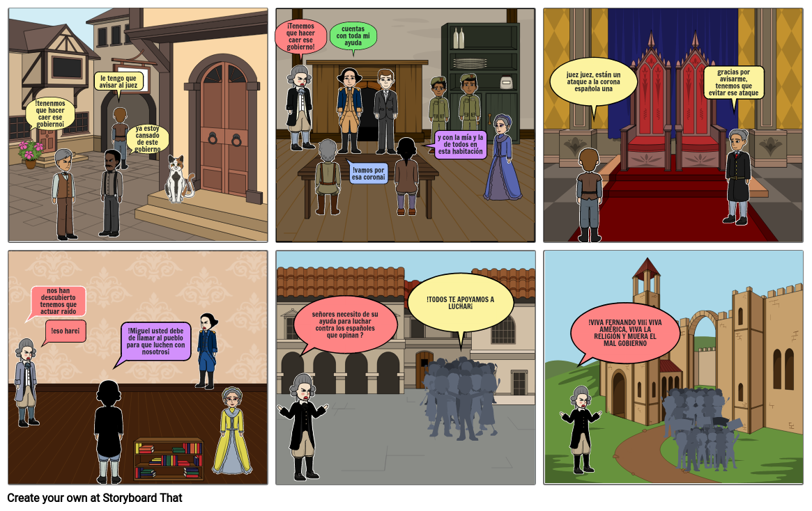 CONSPIRACION DE QUERETARO Storyboard by f0565d9a