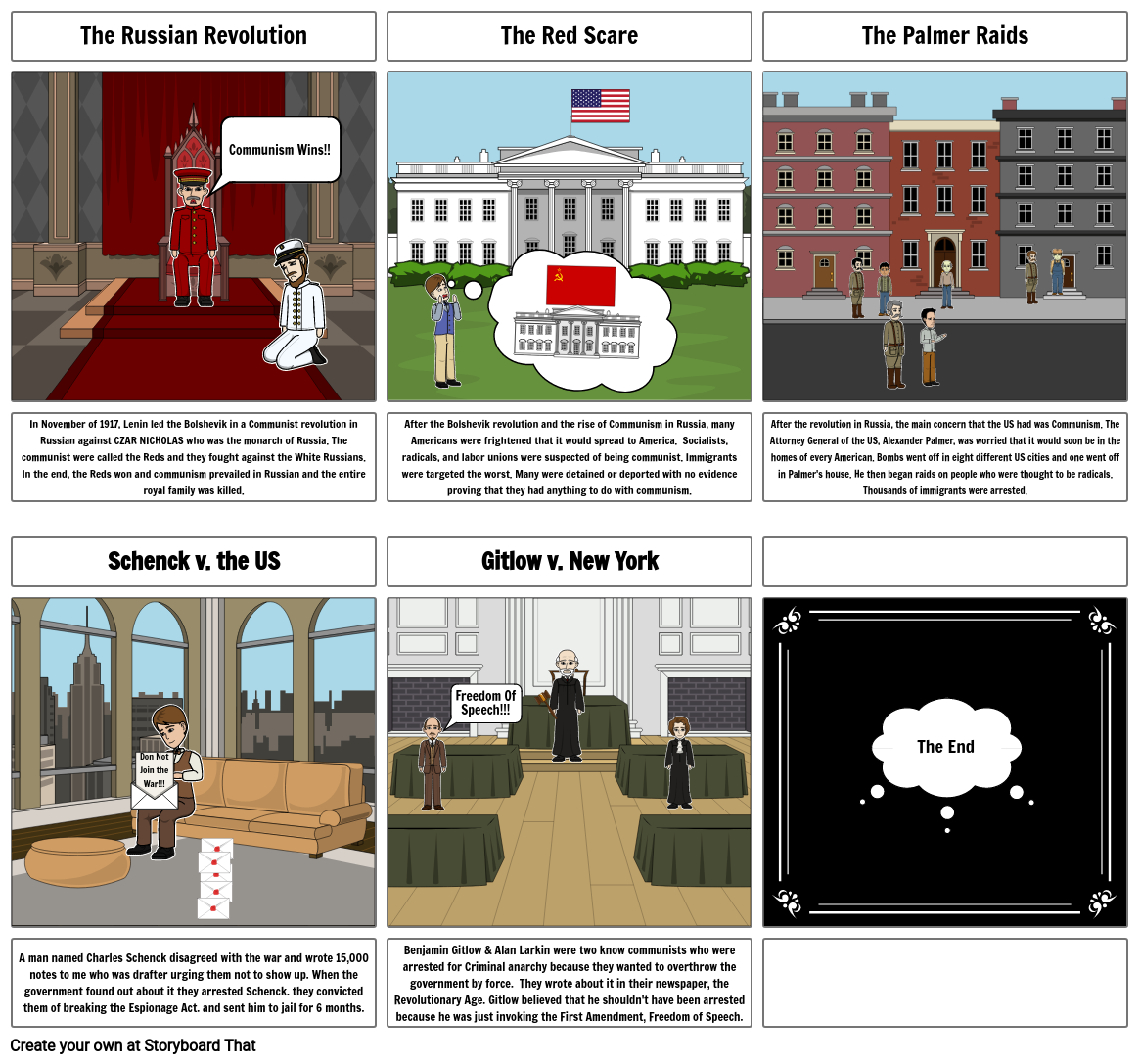 The Red Scare. Storyboard by f09f31d7