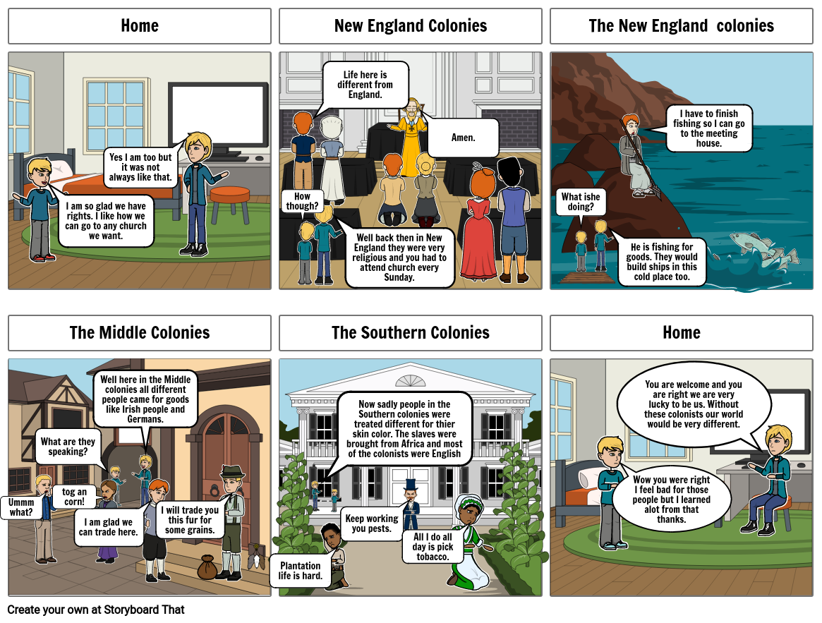 13 colonies Storyboard par f0ef9c98