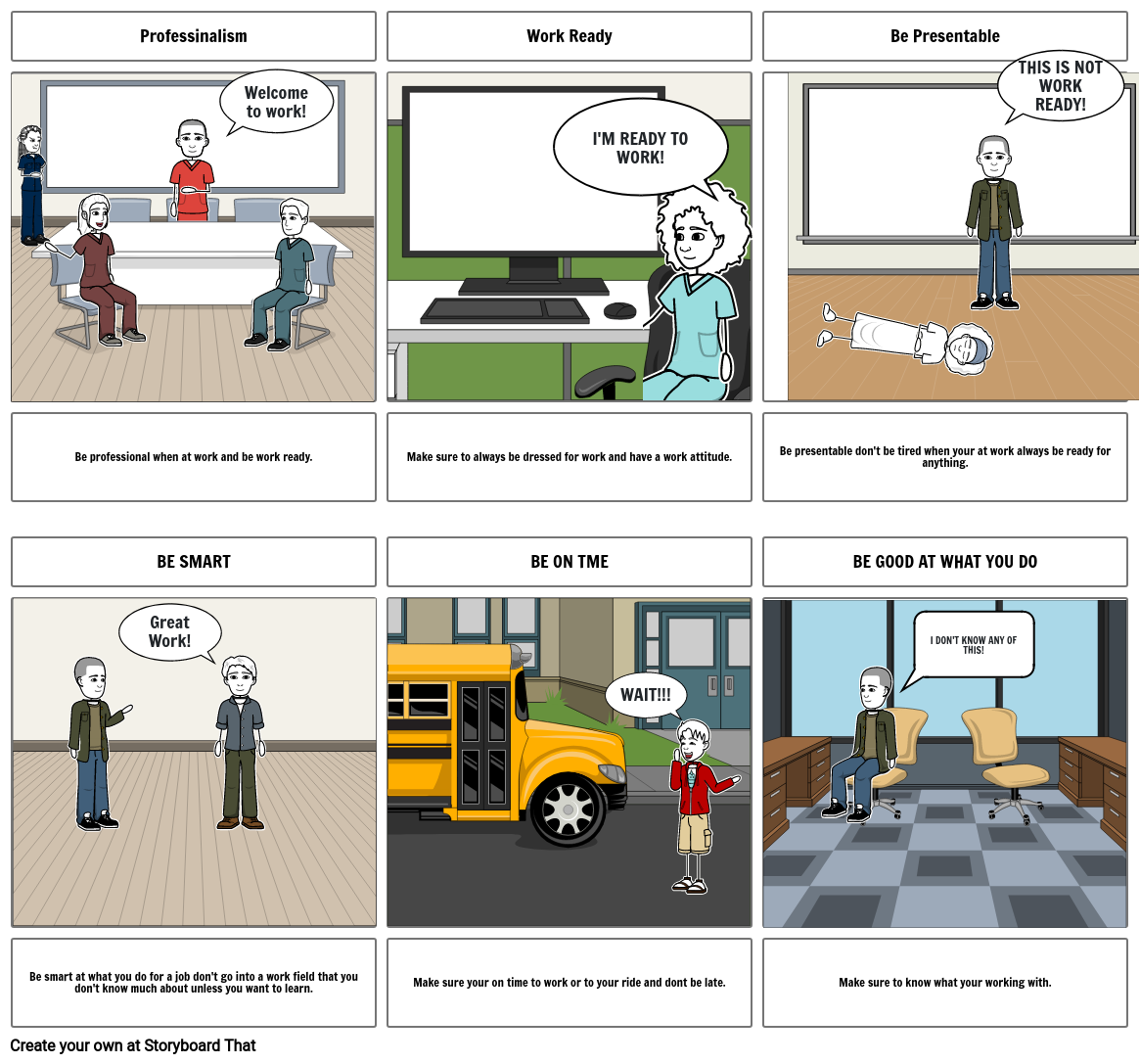 Professionalism Storyboard by f10732b6