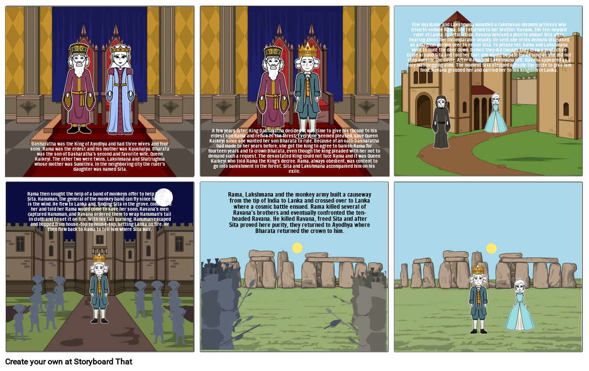 Ramayana Storyboard by f14809b5