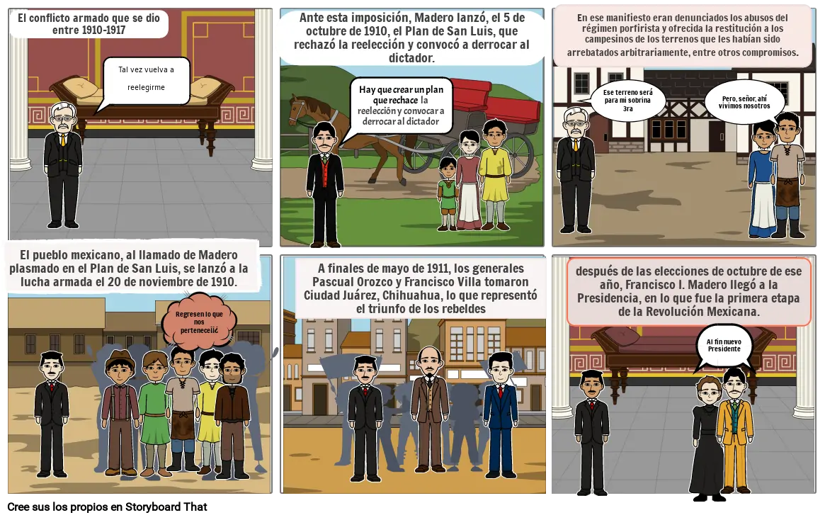 Revolución Mexicana Storyboard By F14f0d7b