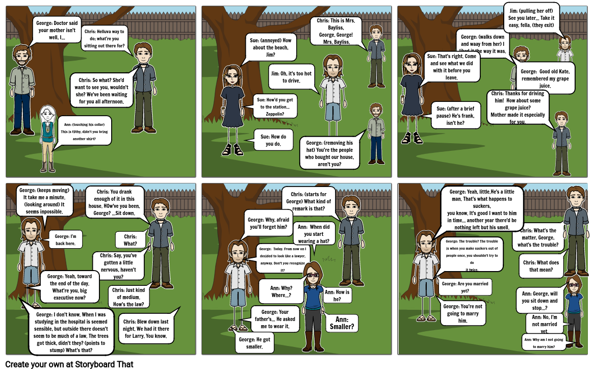 Comic Strip for English Storyboard by f1bc399d