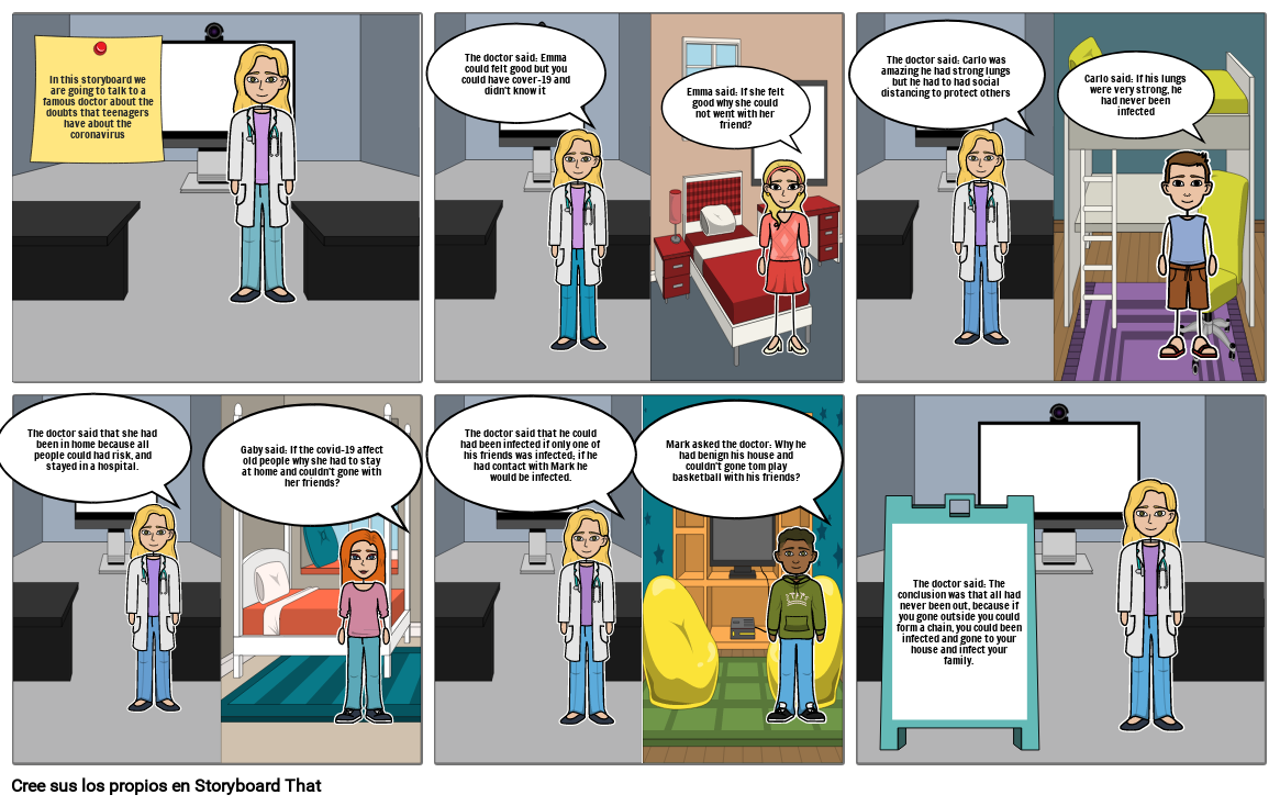 comic reported speech Storyboard by f1c79bd3