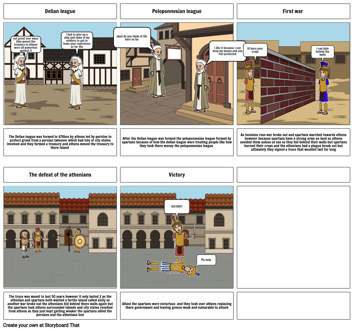 Peloponnesian war Storyboard by f1f84b7a