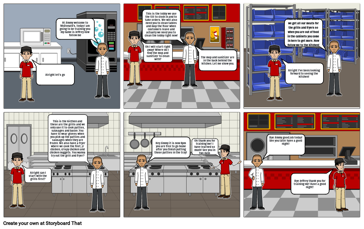 McDonald's training Storyboard by f23307ee