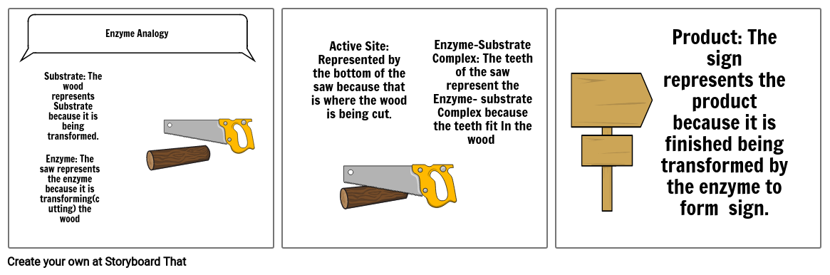 Enzyme Analogy Storyboard by f24cbaef