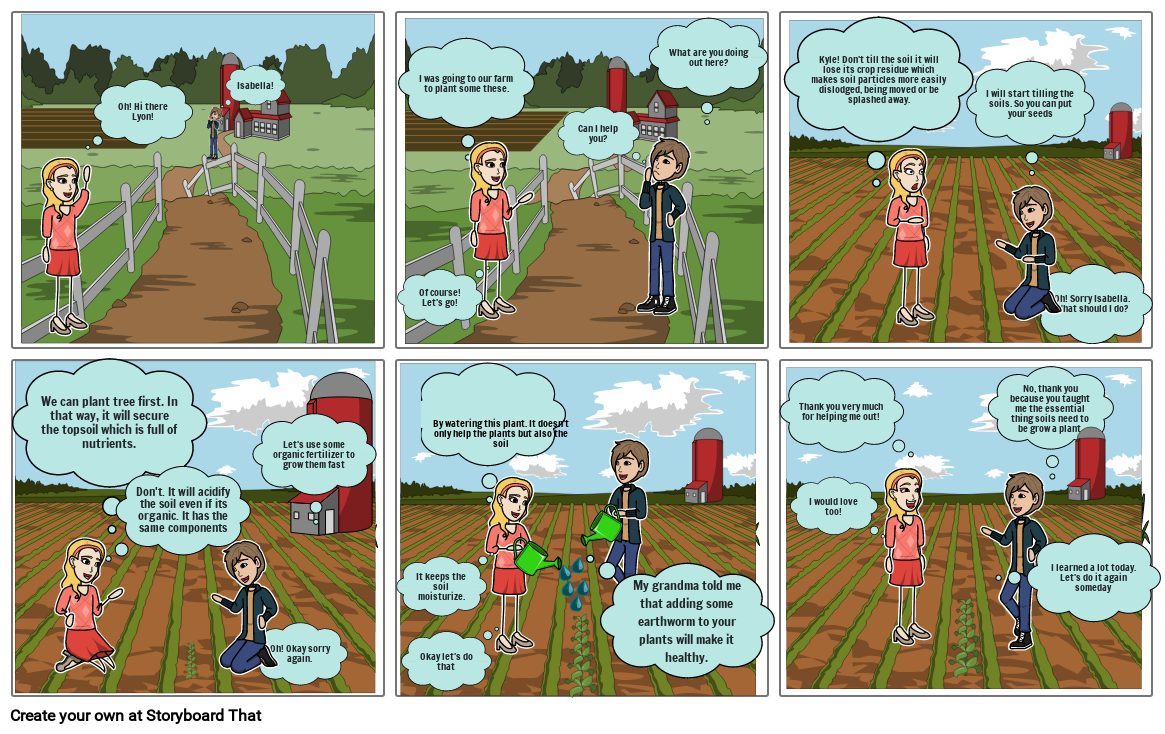 The ImpoRtance of Soil ConServation Storyboard