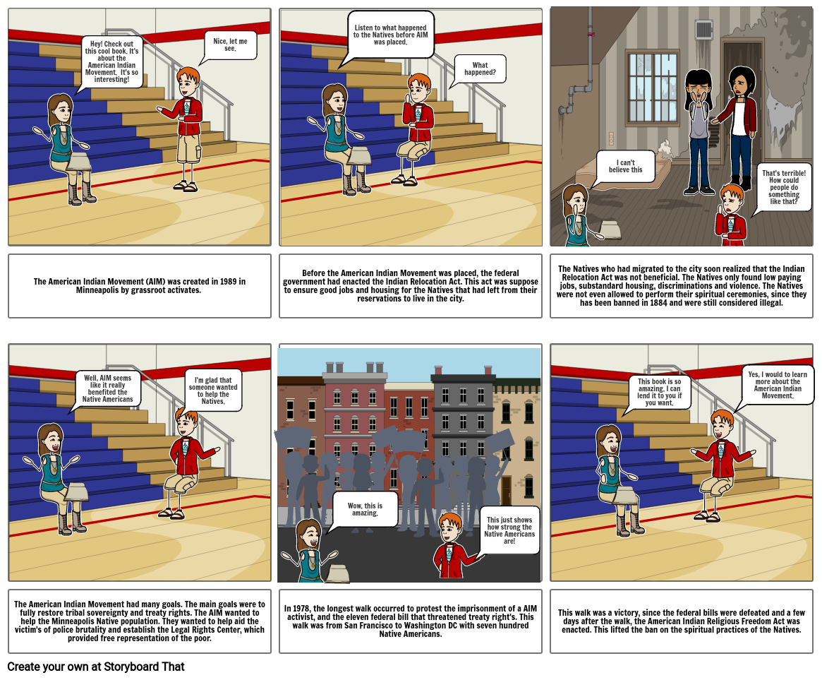 American Indian Movement Storyboard by f2c06ff9
