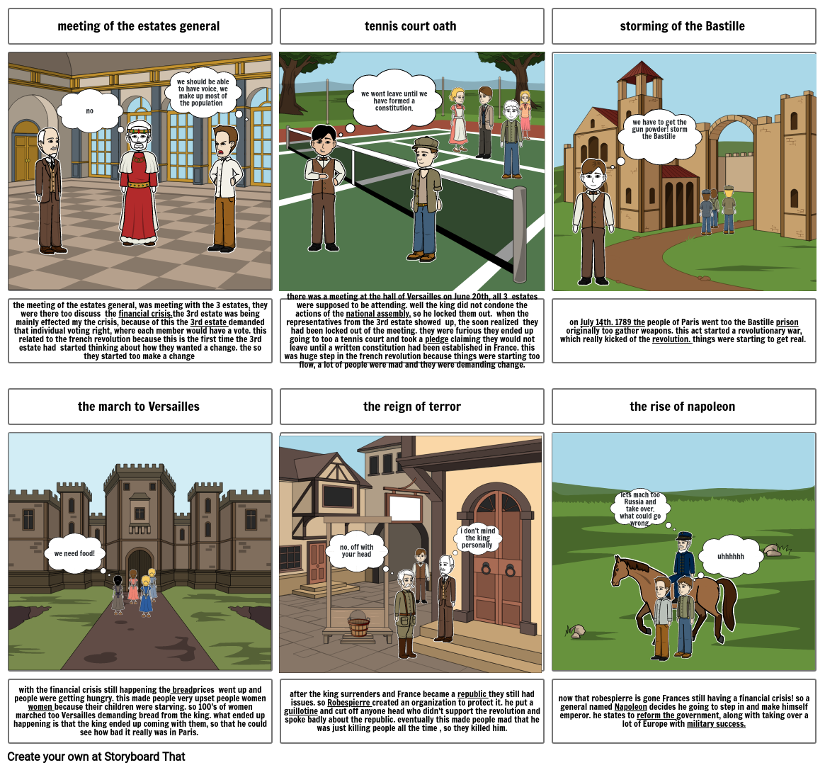 French Revolution Storyboard By F2d01c5e