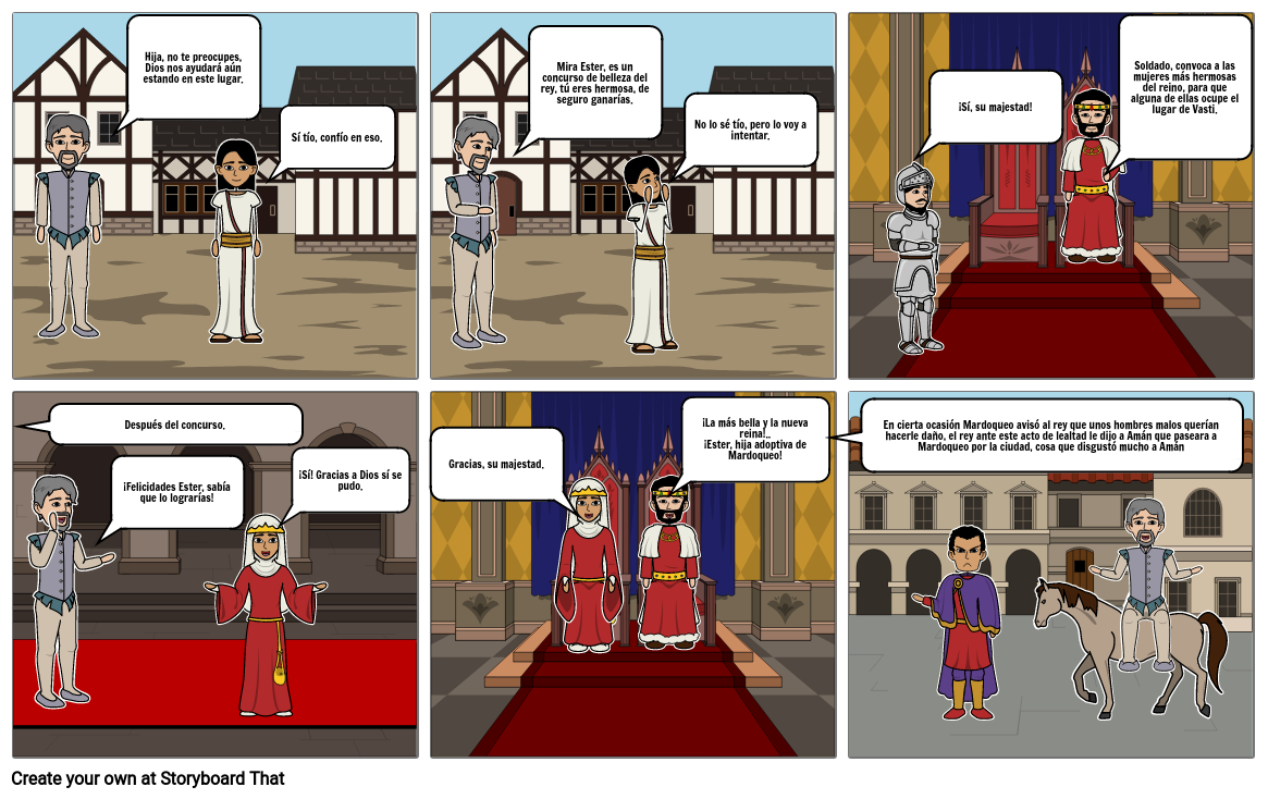 Comic De La Reina Ester Storyboard Por F2d20dde