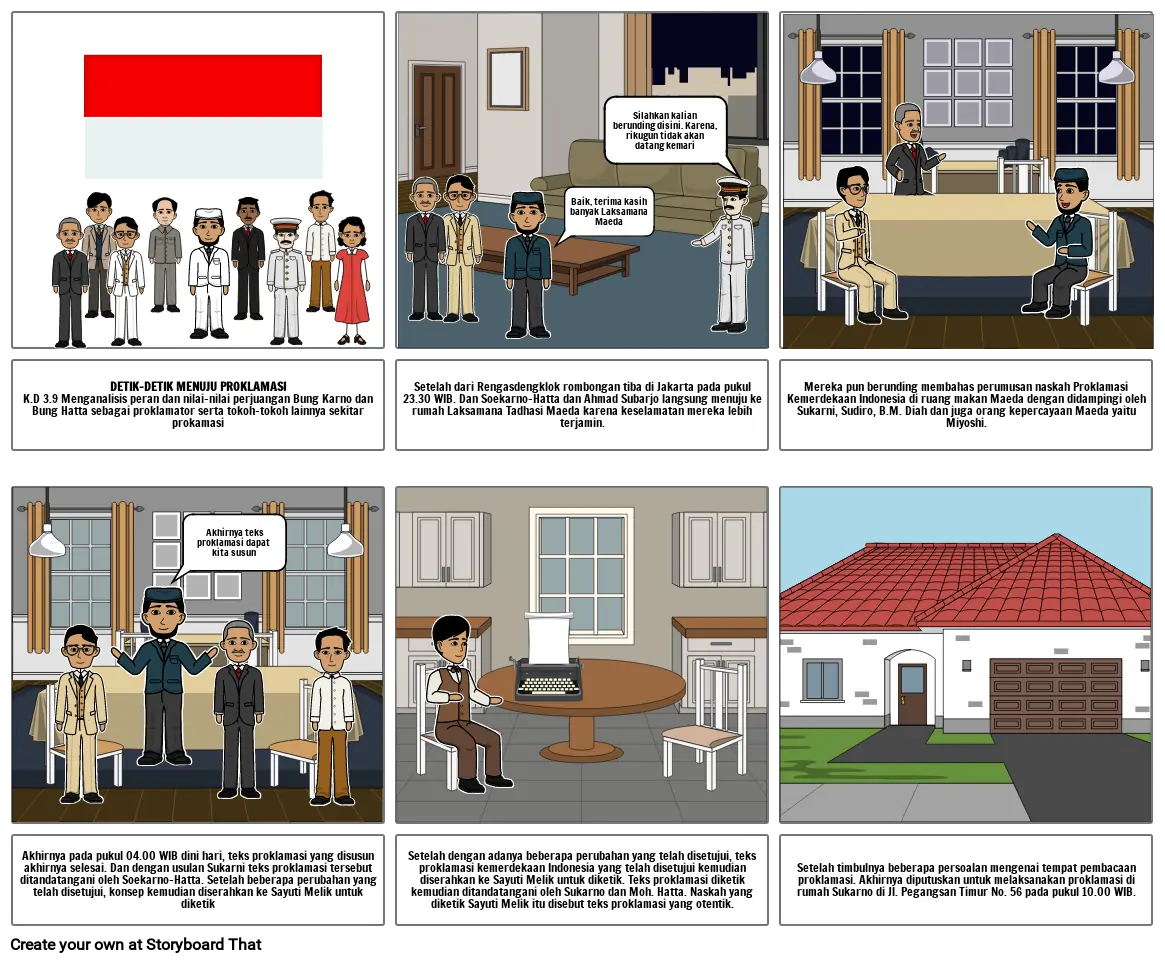 Perumusan teks proklamasi kemerdekaan