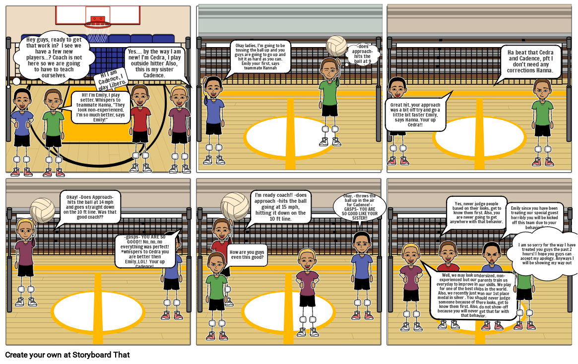 volleyball Storyboard by f352fcf3