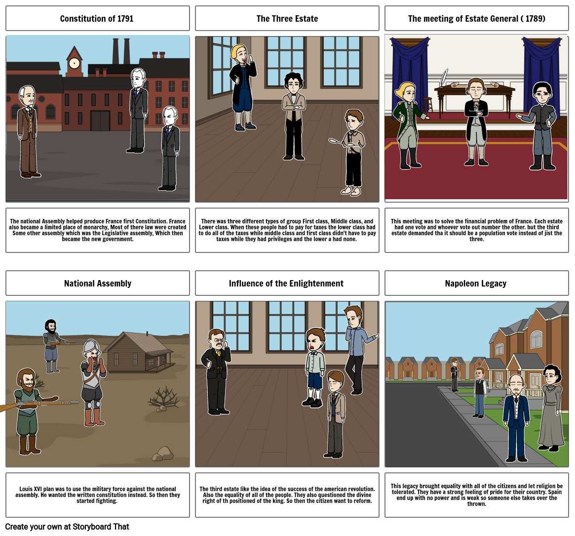 French Revolution Storyboard By F39b420b