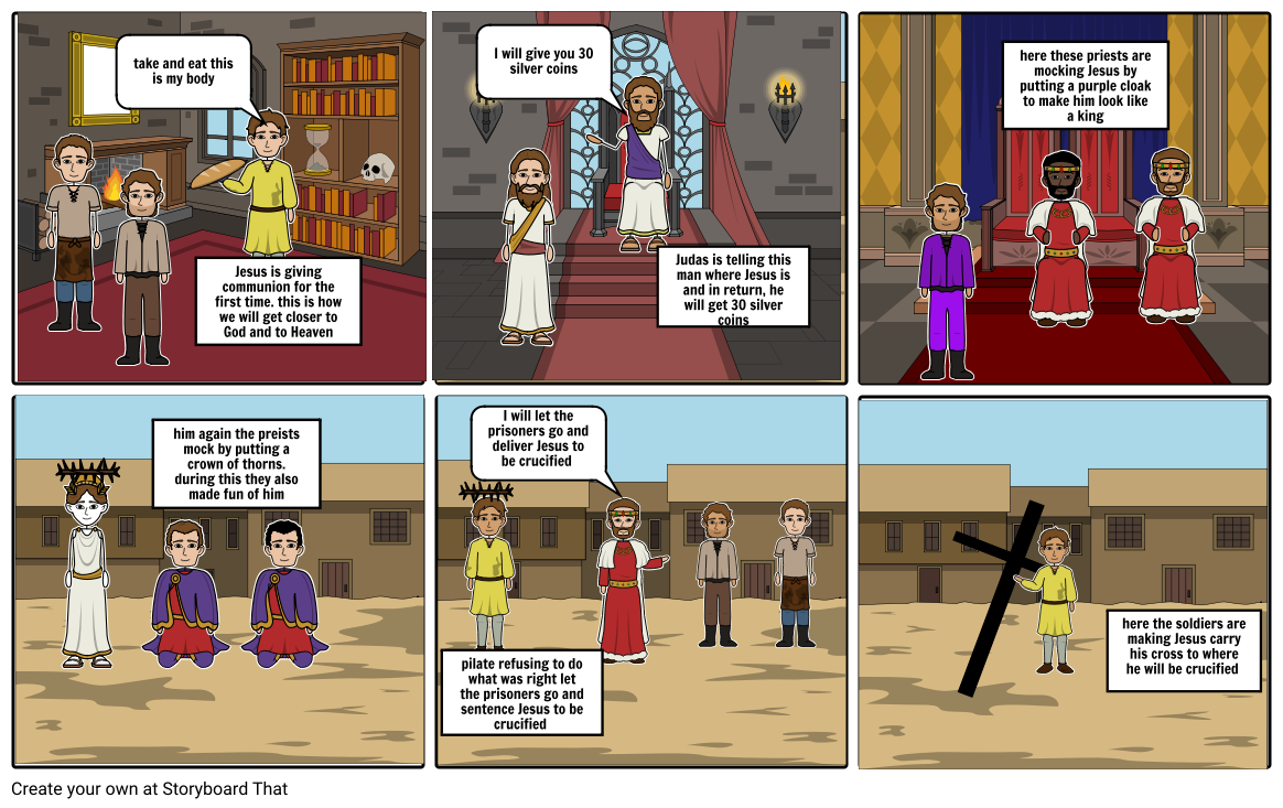 religion story board Storyboard by f3cc0af2