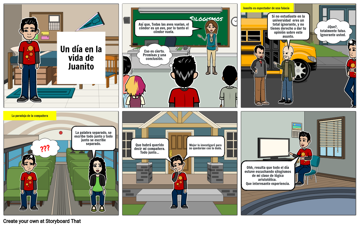 Historieta De Falacias Y Argumentos Storyboard Hot Se 9429