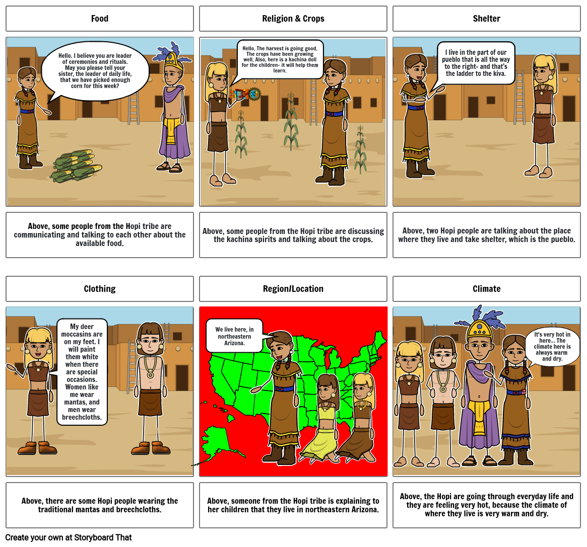 Hopi Tribe Storyboard by f40456e1