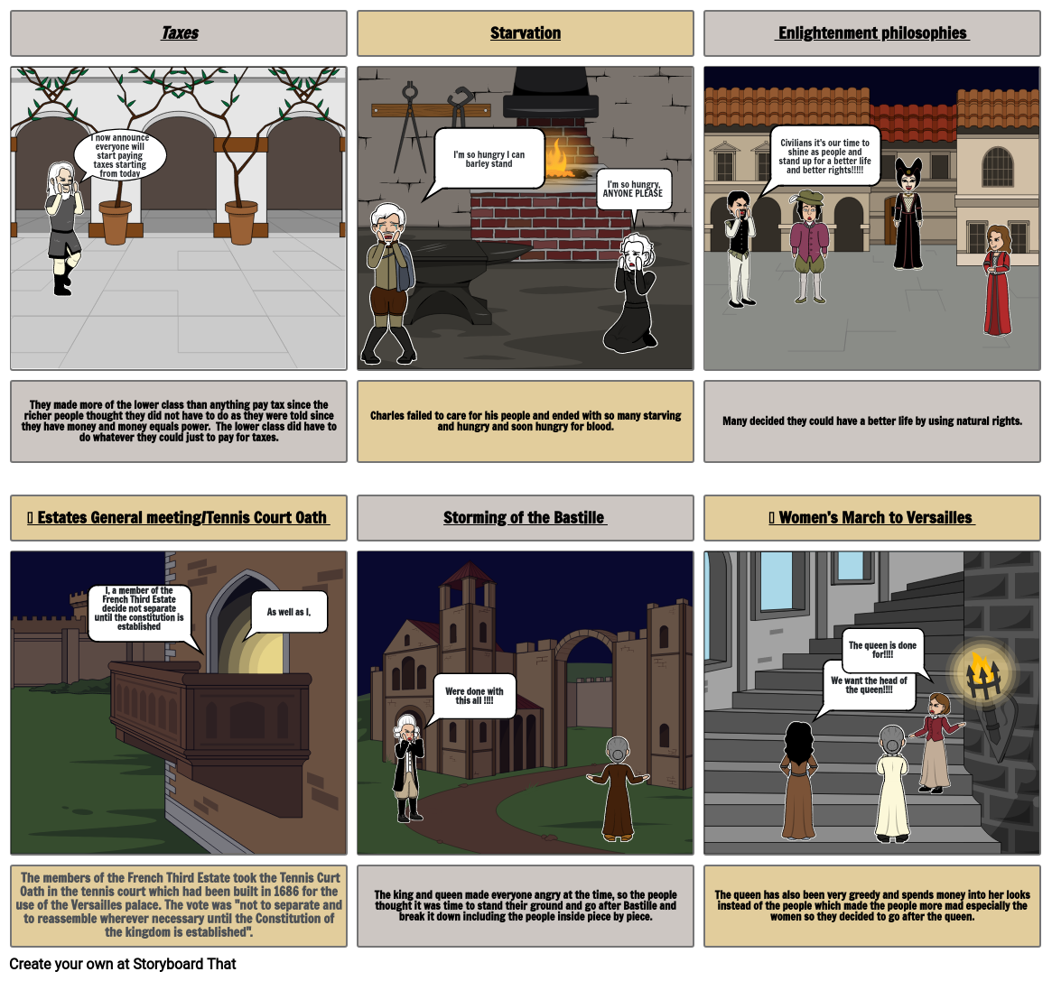 French Revolution Storyboard by f41f16d8