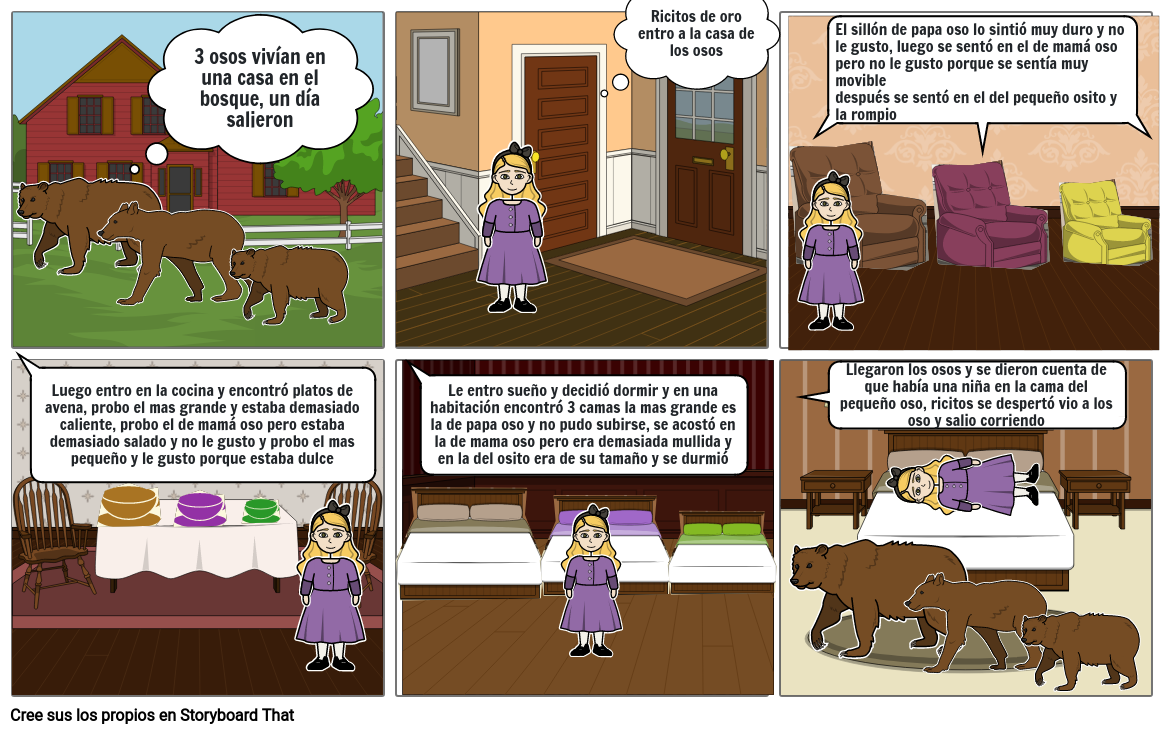 Ricitos De Oro Storyboard By F4309b2d