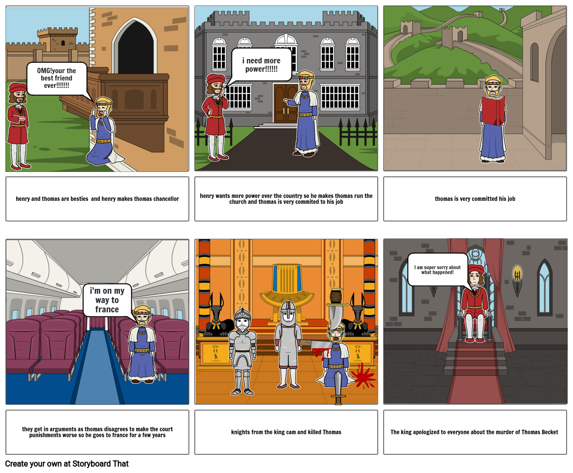 Thomas Becket Storyboard by f43e03eb