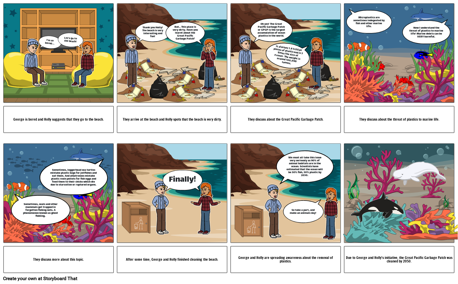 Great Pacific Garbage Patch Storyboard By F4481b6f