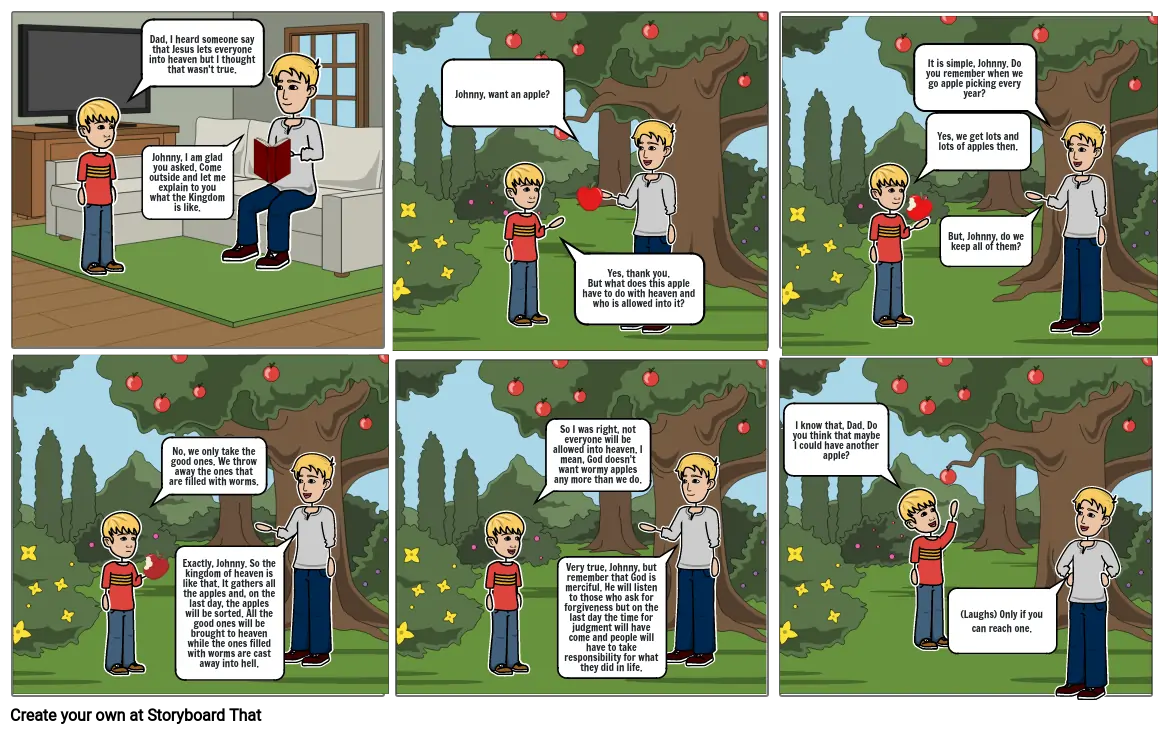 Parable of the Net (Apple tree version)