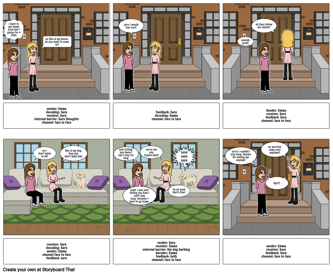 example of linear model of communication comics