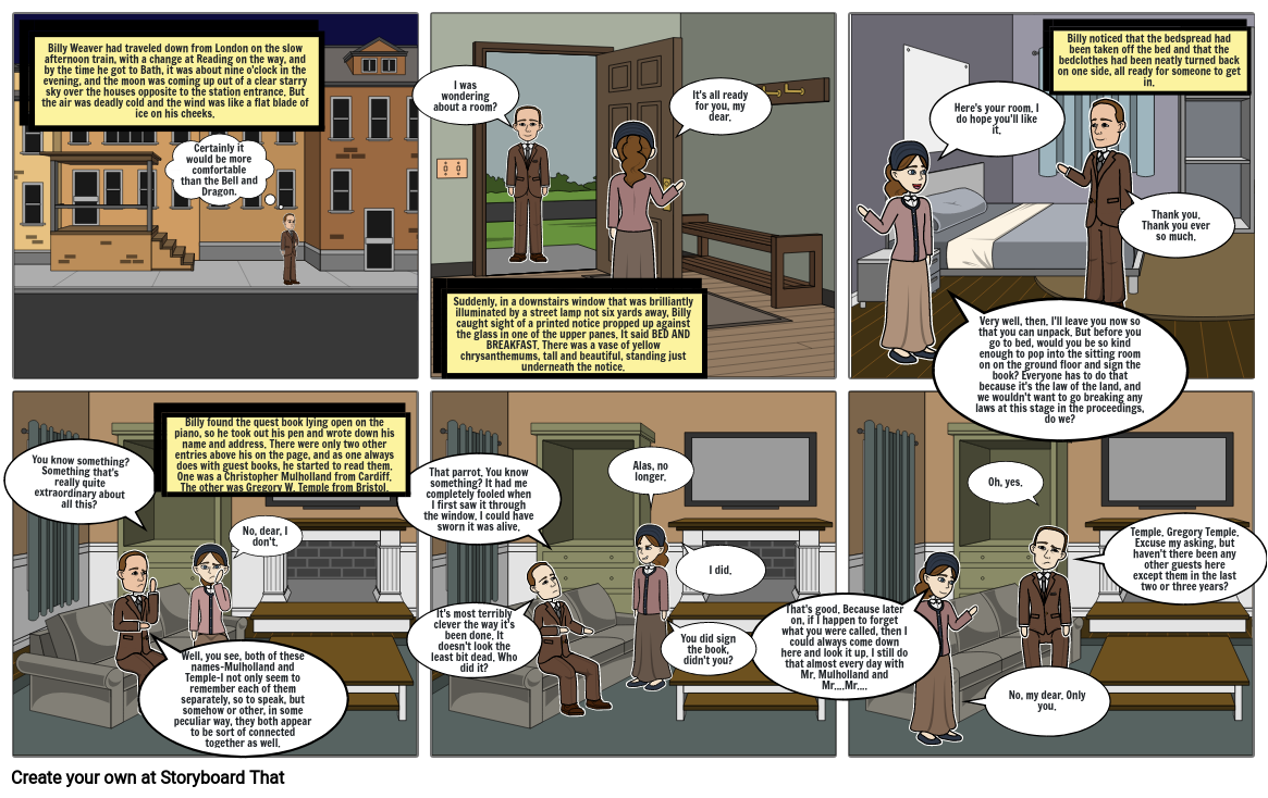 The Landlady Storyboard por f4dd2e99