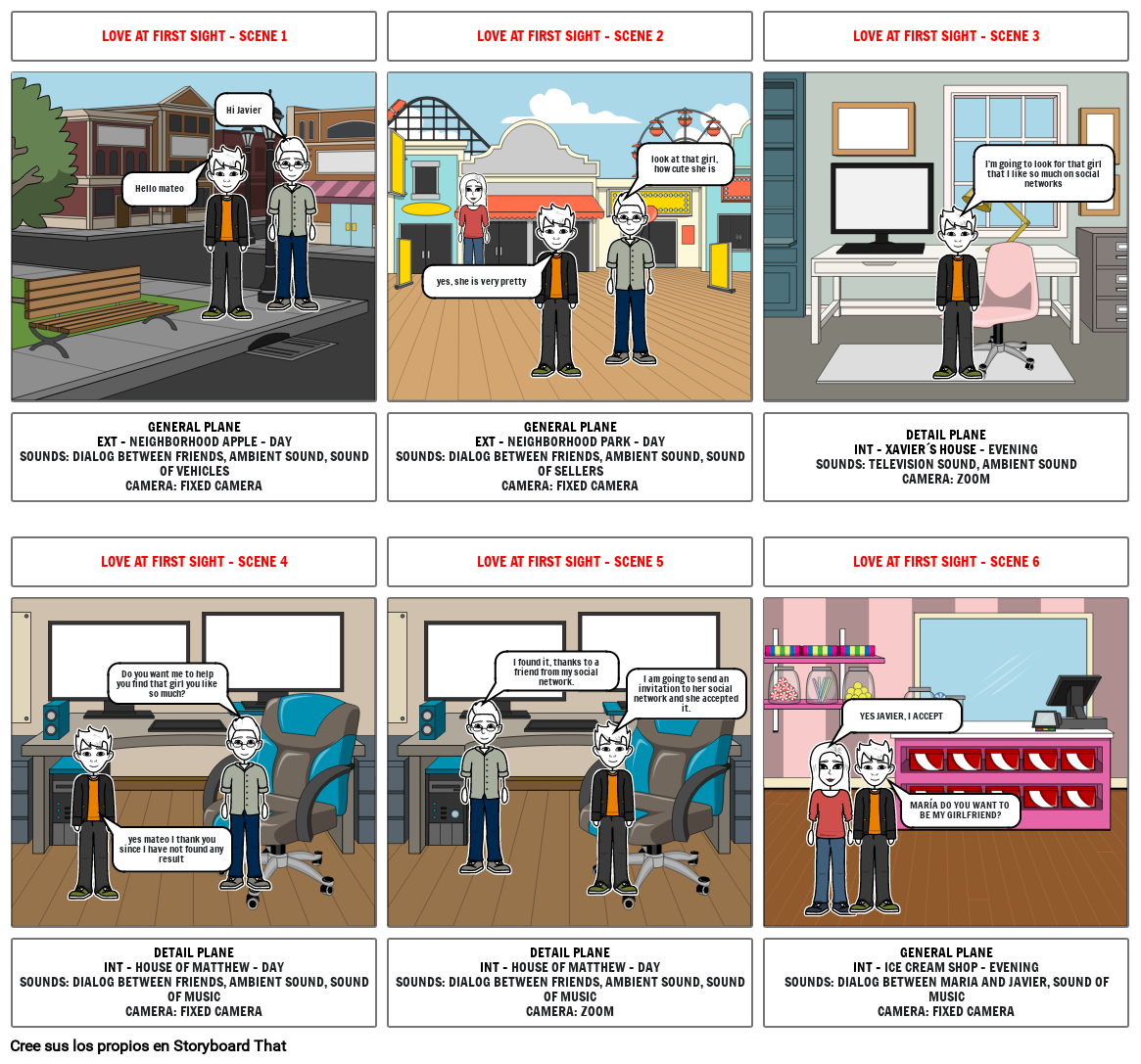 LOVE AT FIRST SIGHT Storyboard By F4f62fab