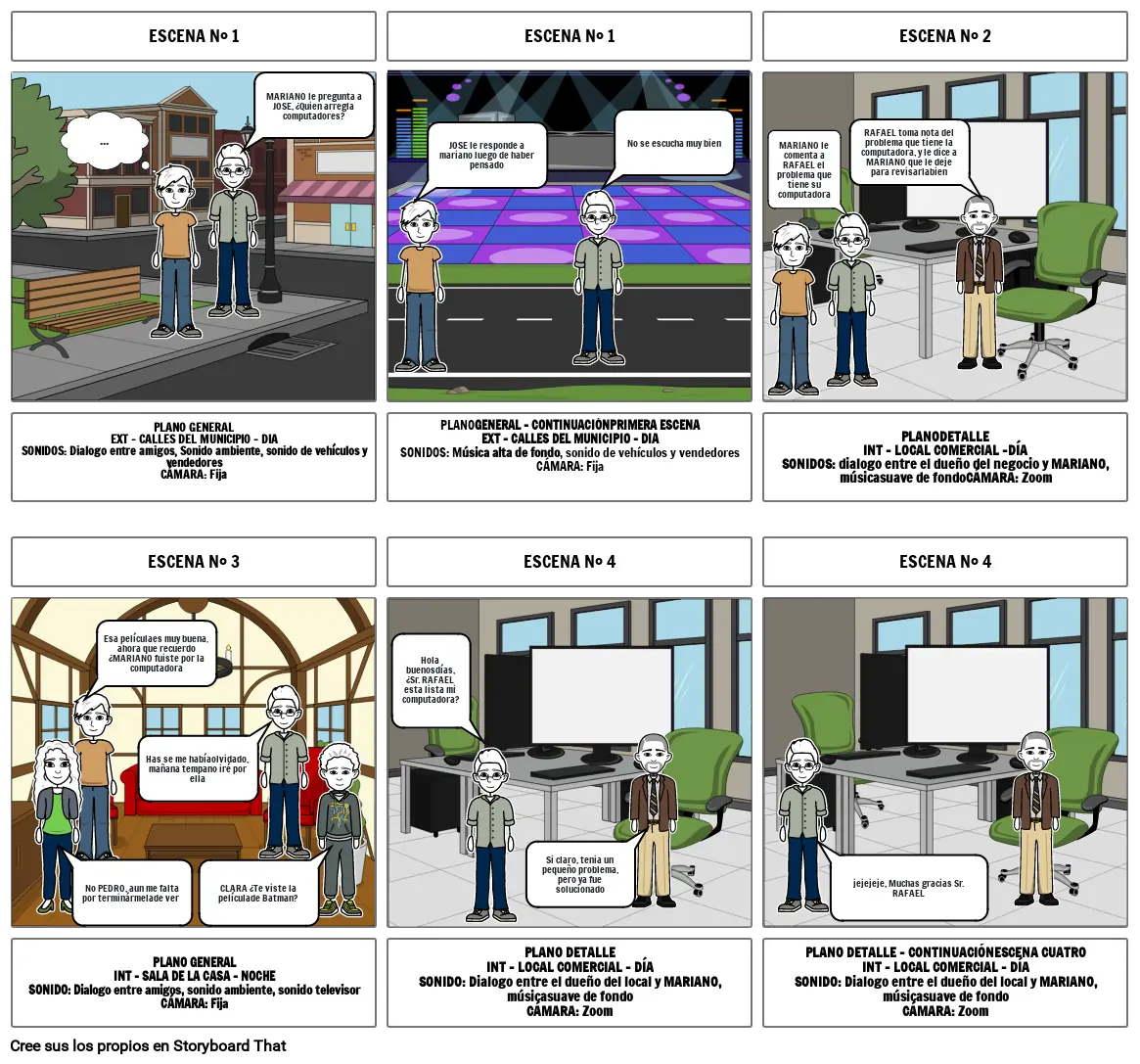 StoryBoard del Proyecto