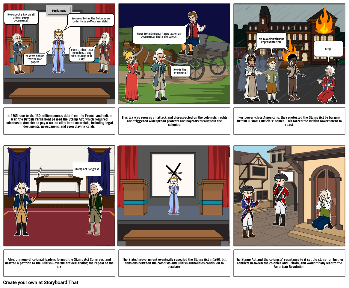 Stamp Act Storyboard por f518341a