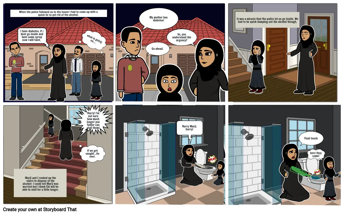 Persepolis page 110: panels 1-6