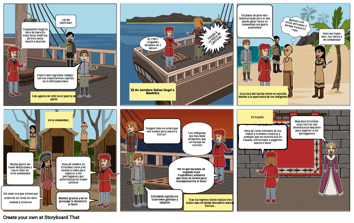 Viaje De Colon Storyboard By F527a851 viaje-de-colon-storyboard-by-f527a851