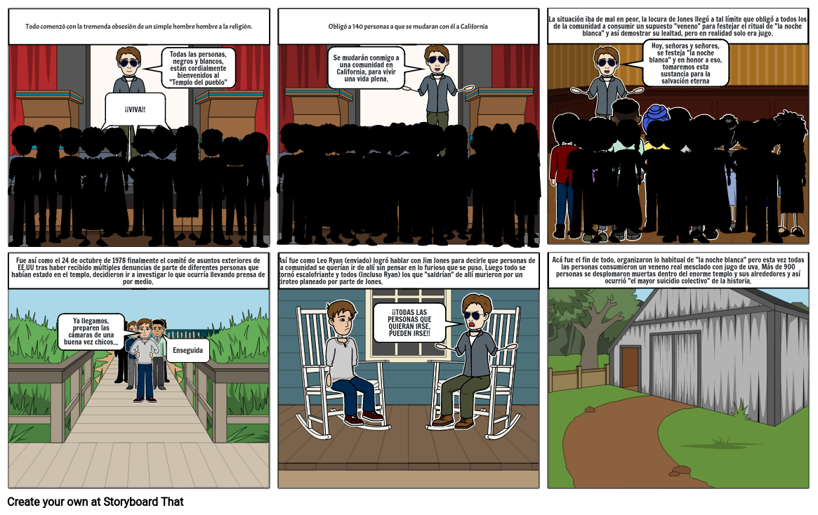 LA MASACRE DE JONESTOWN Storyboard por f56a453a