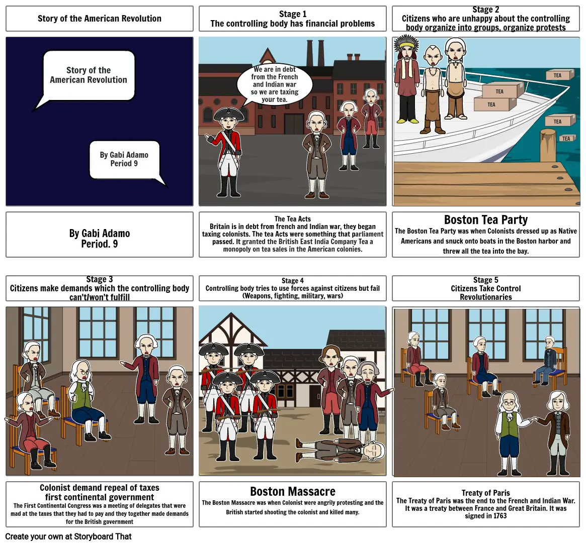 Story of the American Revolution by Gabi Adamo