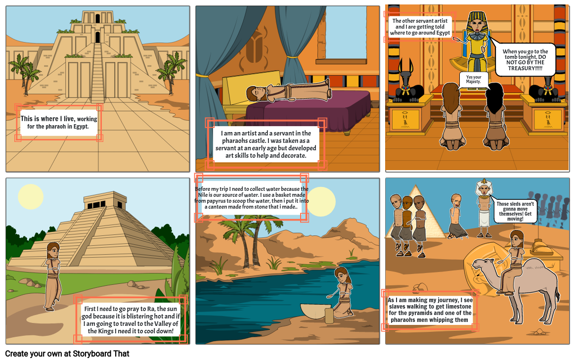 Egyptian Life Storyboard By F5951c7c