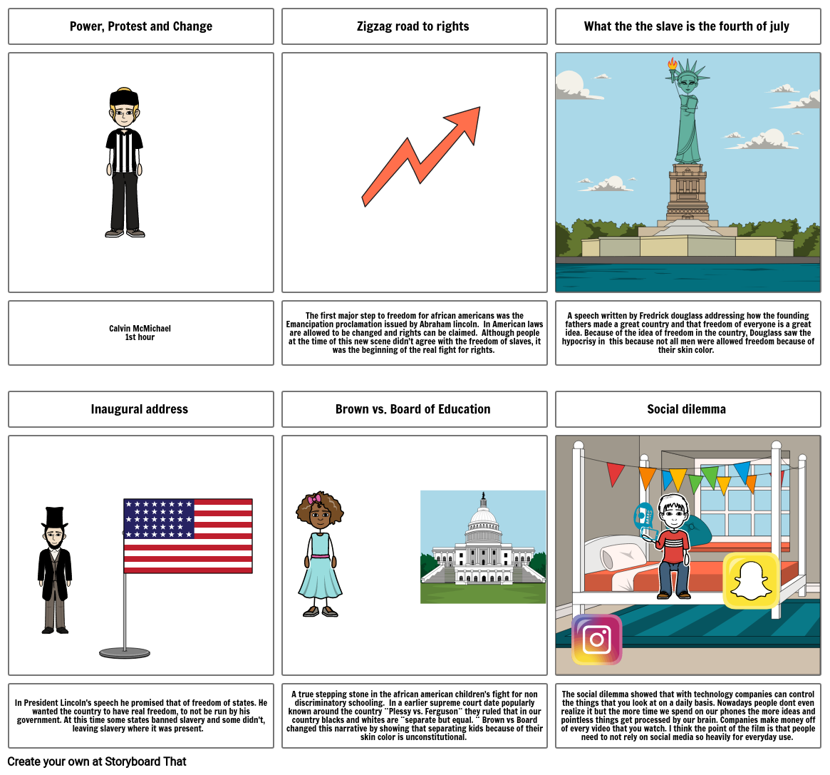 Power, Protest, and Change Storyboard by f5bf55b3