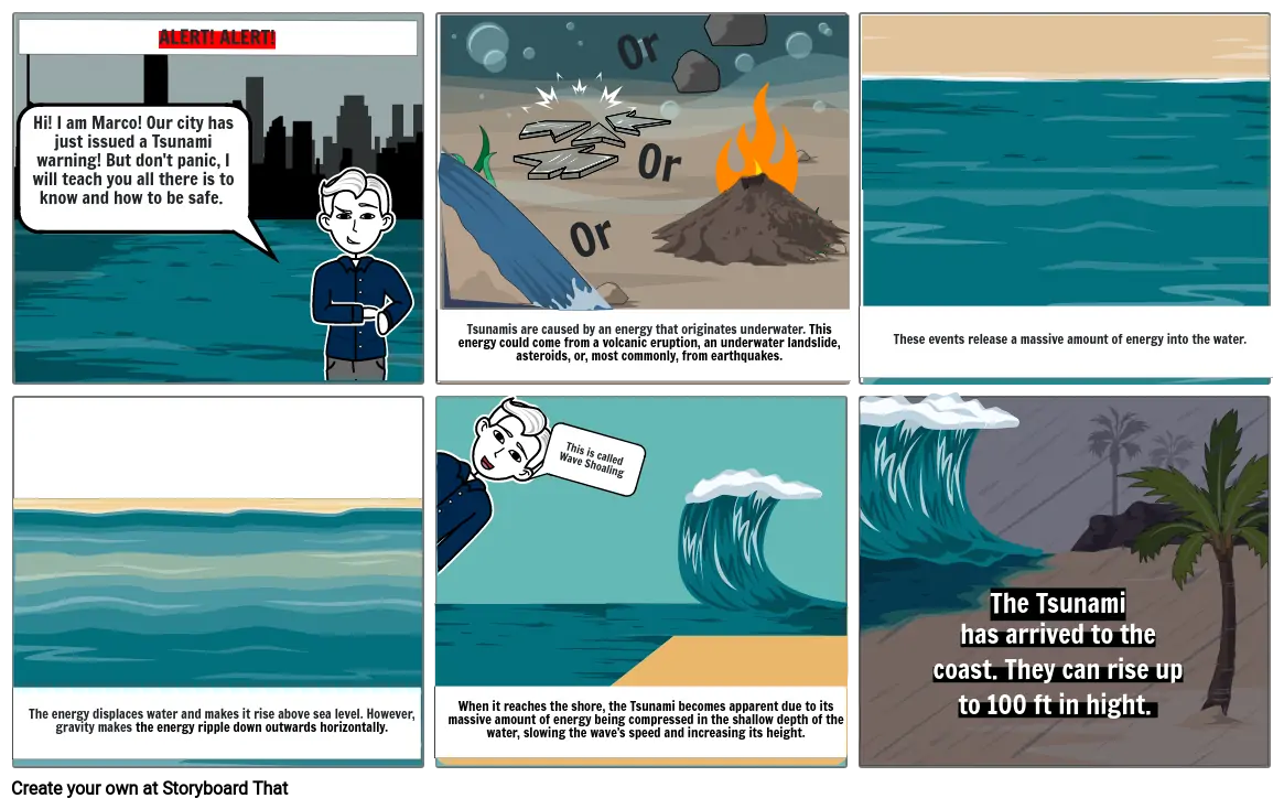 Tsunami storyboard