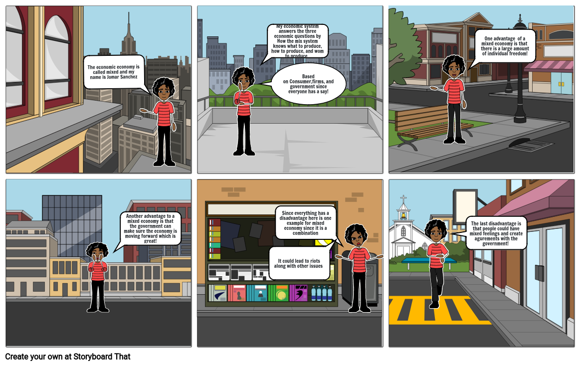 Economic Systems Comic Strip Project