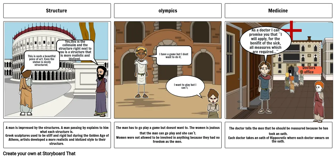 Storyboard Ancient Greece