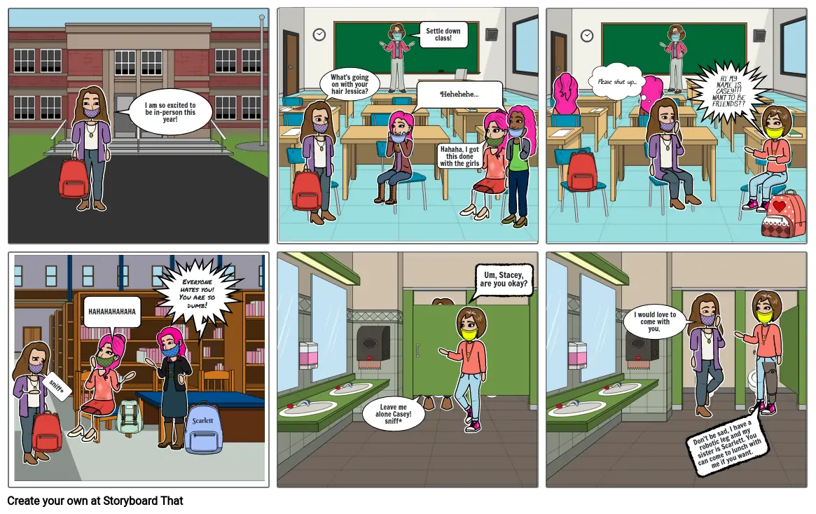 English Project: Narrative Writing Comic Strip 