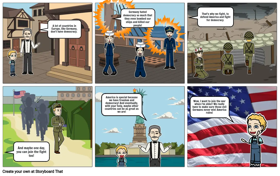 WWI - Kids Book part 2 Storyboard by f767663d