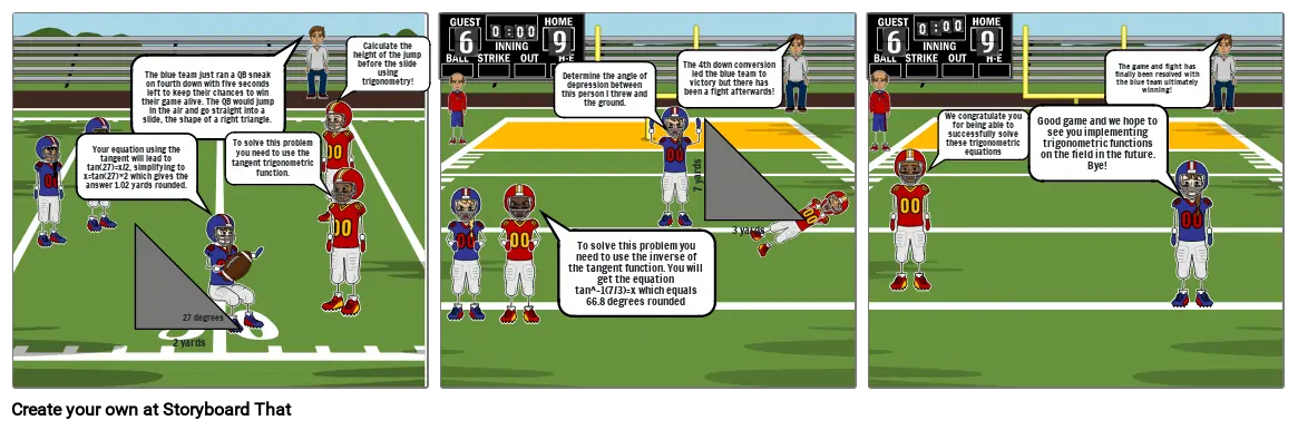 Trigonometry Comic Strip-Football Game Pt2