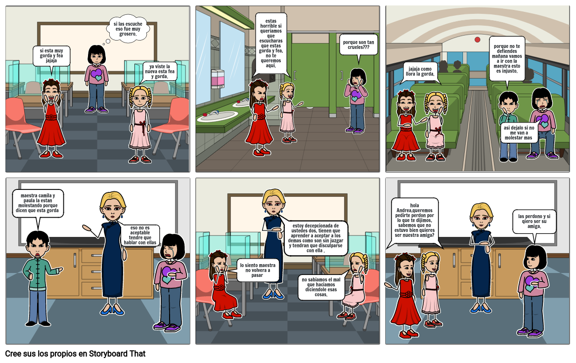 HISTORIETA DE LA DISCRIMINACION. Storyboard by f7d790b0