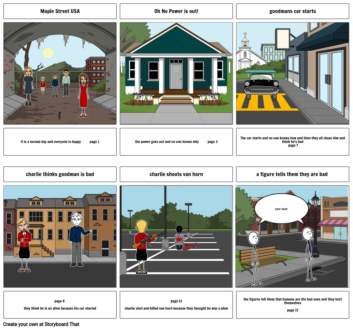 maple street Storyboard by f81401d1