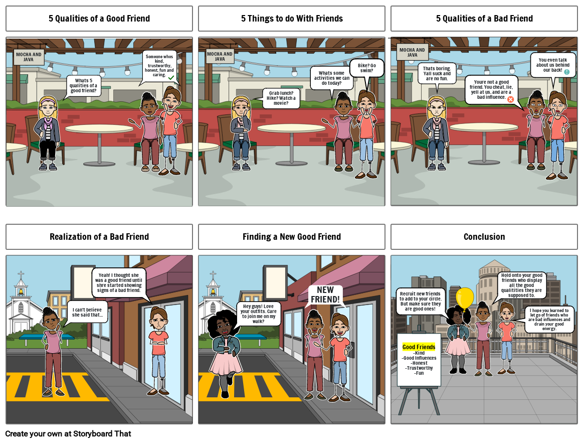 Friendship Project Storyboard by f84203ca