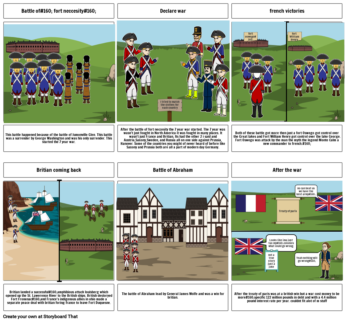 Seven Years War Storyboard by f8c09542