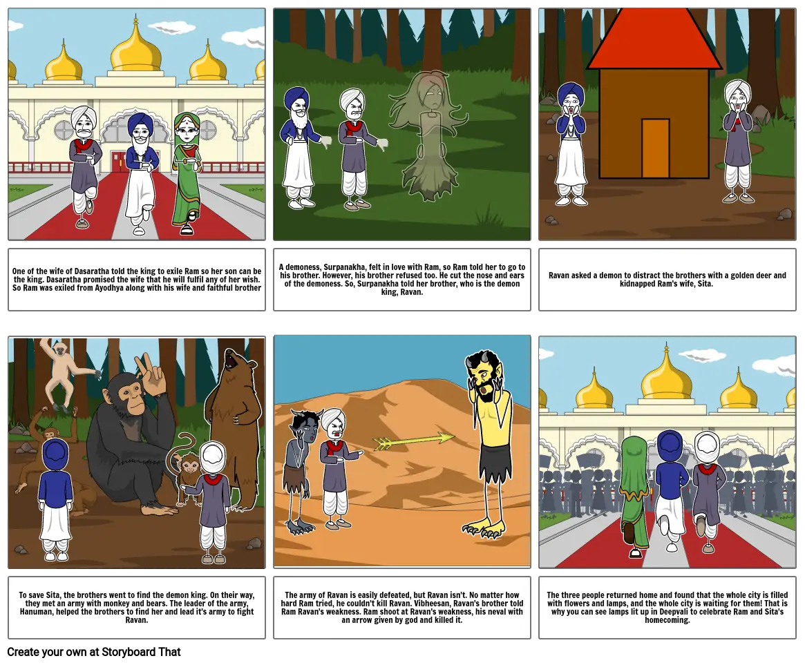 Deepavali story board